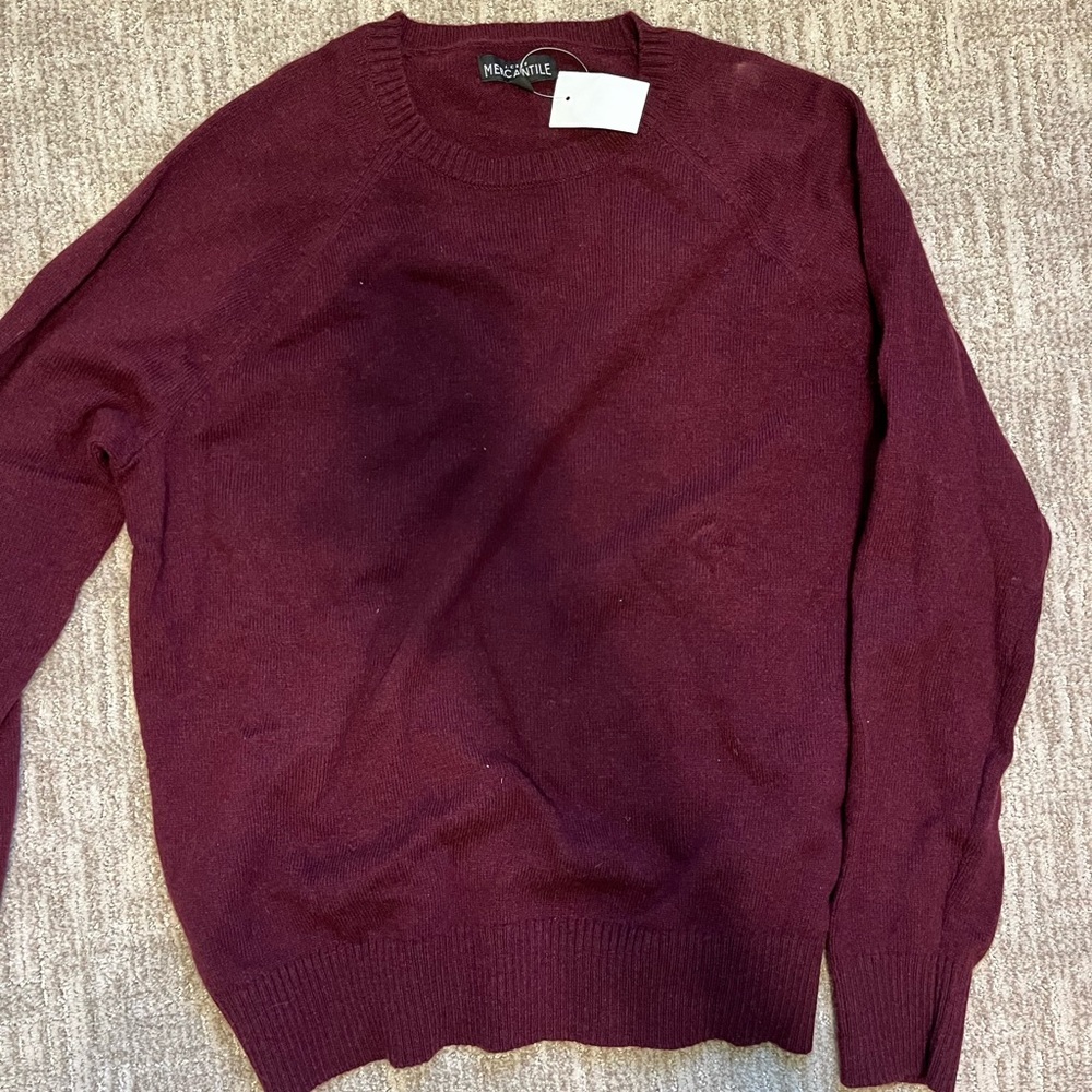 J Crew Mercantile Men’s Lambswool blend sweater NWT XL